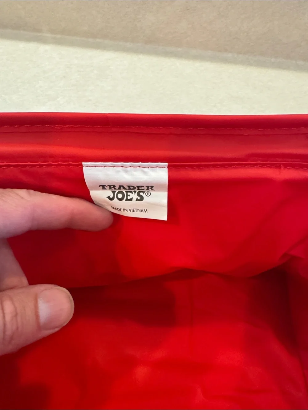Trader Joe's Red Mini Insulated Lunch Bag